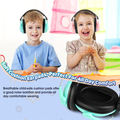 MelonArt Kids Ear Protection soft ear cups provide lasting comfort during events.