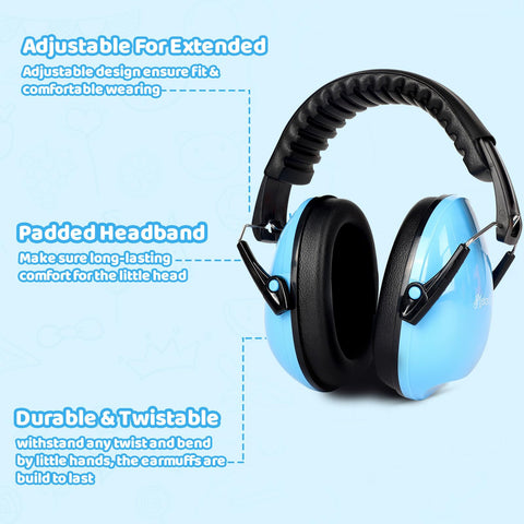 MelonArt Kids Noise Cancelling Headphones green foldable for school.