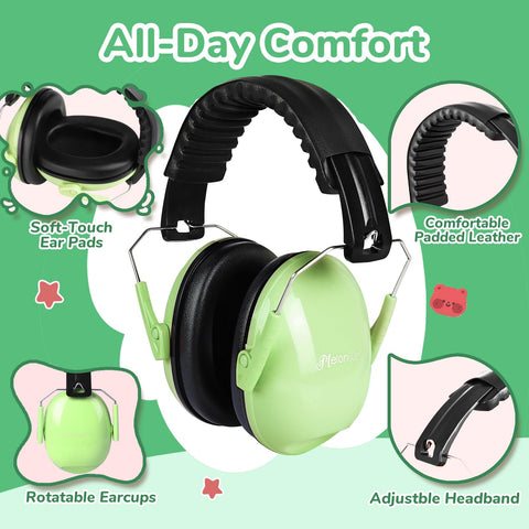 MelonArt lightweight 190g design keeps little ears protected without fatigue.