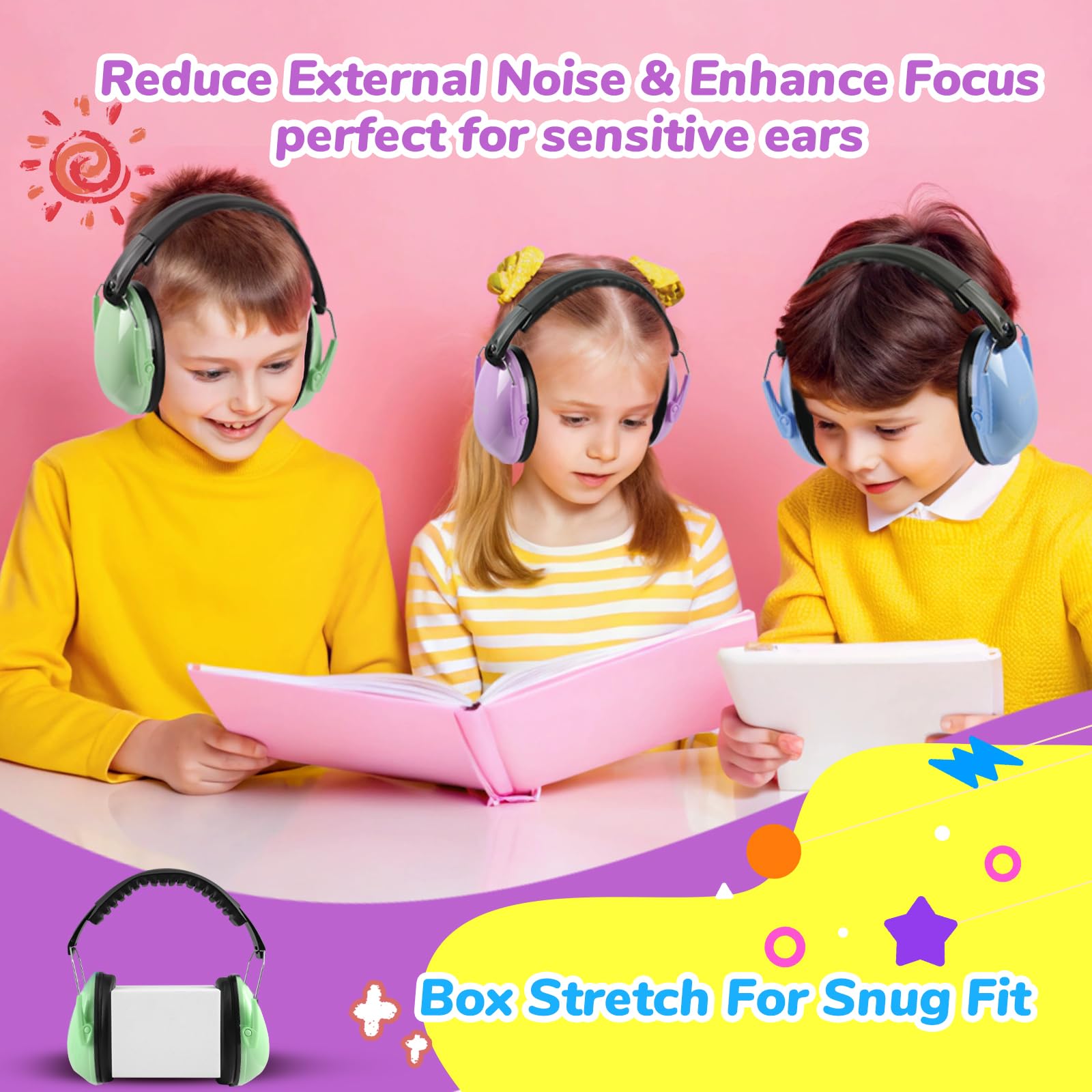 MelonArt BPA-free materials ensure safe, kid-friendly noise protection on the go