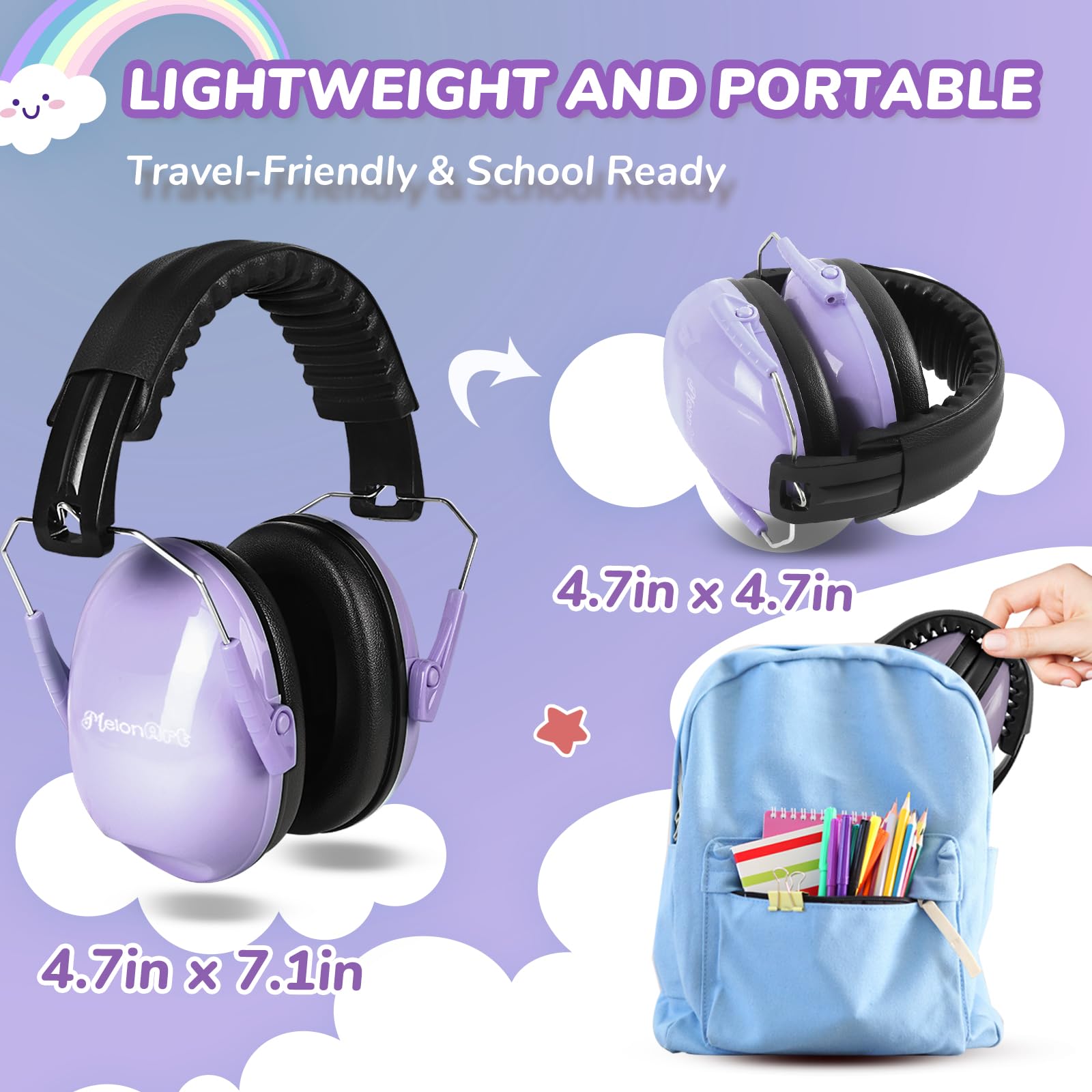 MelonArt fits ages 3 to 16 with an adjustable, growing-with-you headband