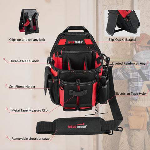 MELOTOUGH 1680D nylon construction boosts durability and load capacity.