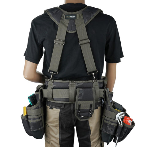 MELOTOUGH camo exterior with high-visibility lining aids quick tool spotting