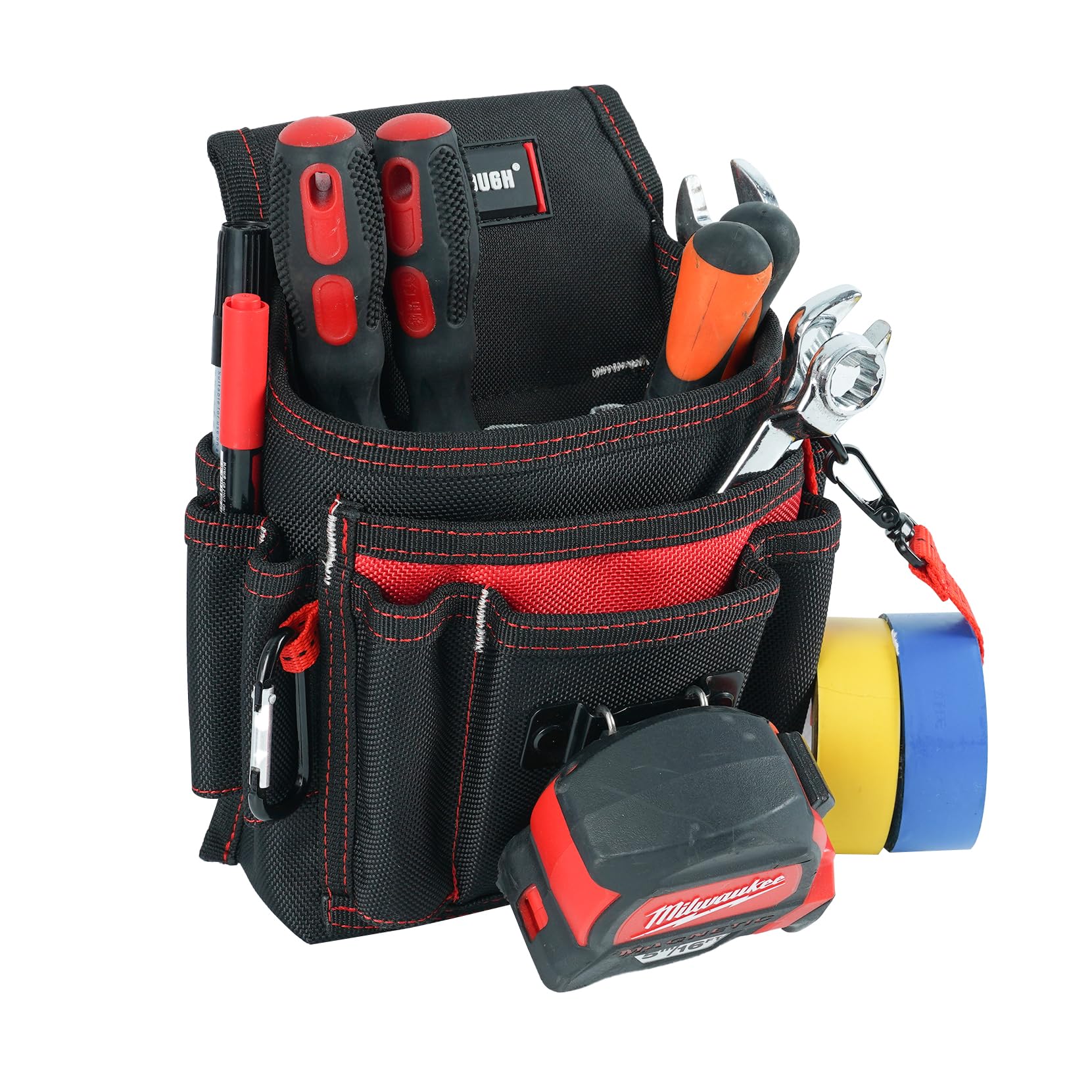 MELOTOUGH electrician tool pouch carabiner keys keeps keys secure and accessible