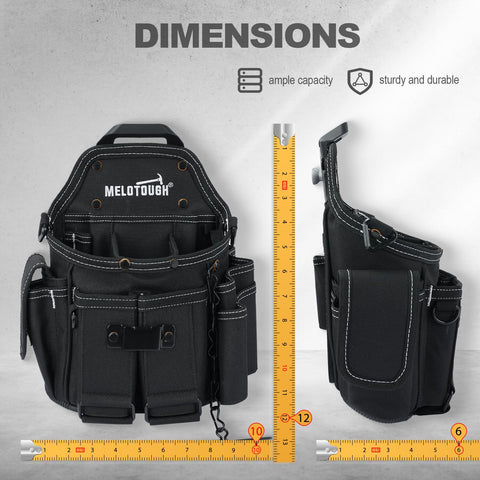 MELOTOUGH reinforced nylon shell enhances durability for daily trades.