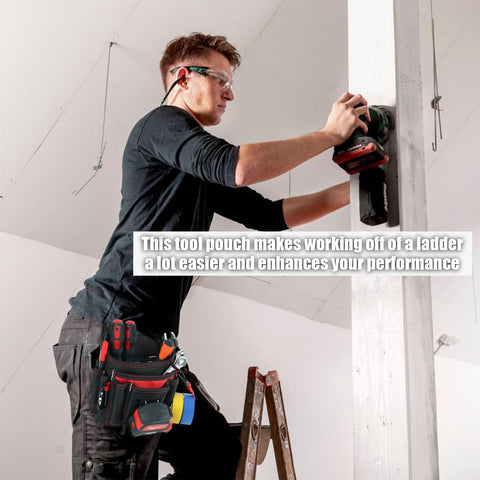 MELOTOUGH electrician tool pouch reinforced stitching withstands tough workdays