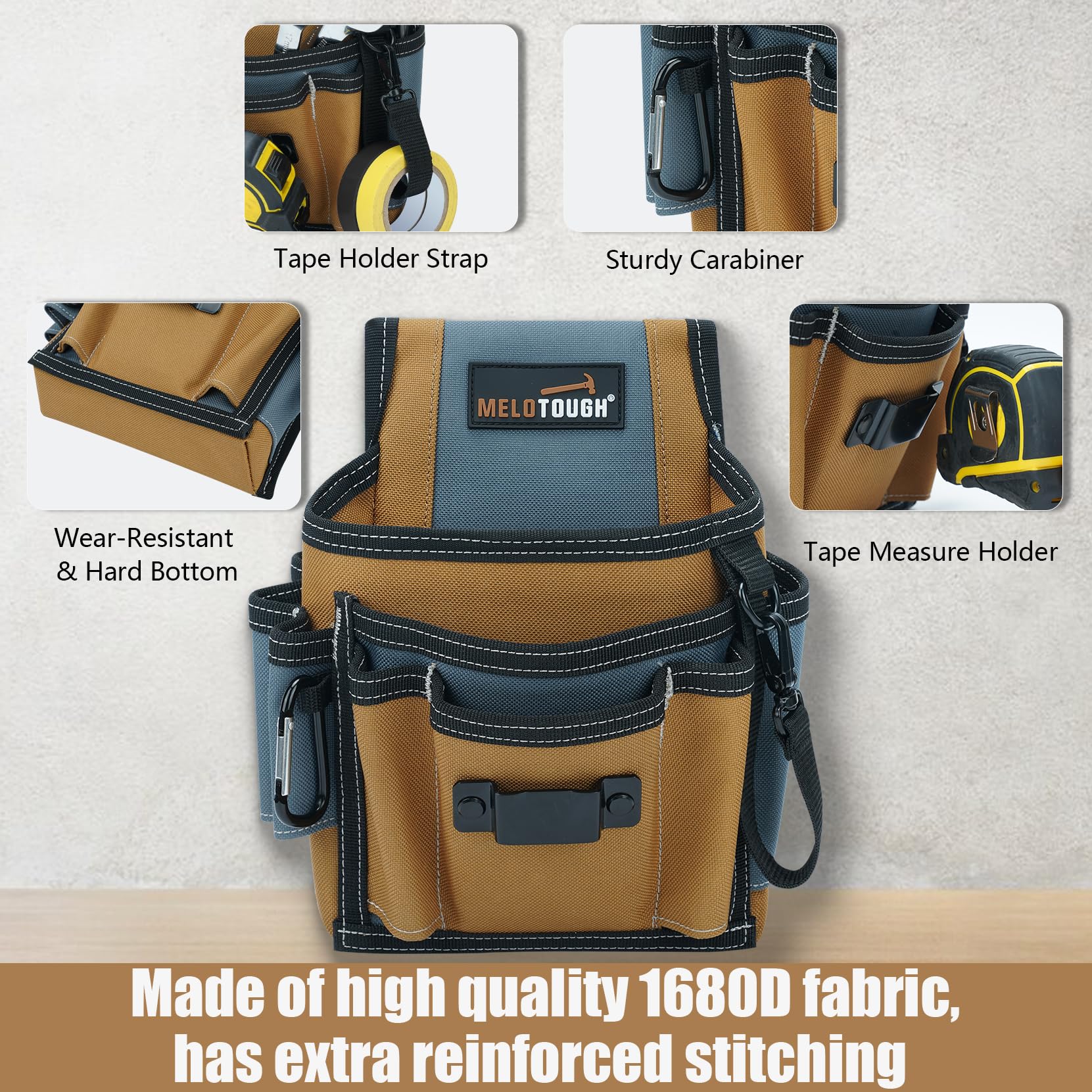 MELOTOUGH heavy-duty work belt set designed for all-day comfort and durability