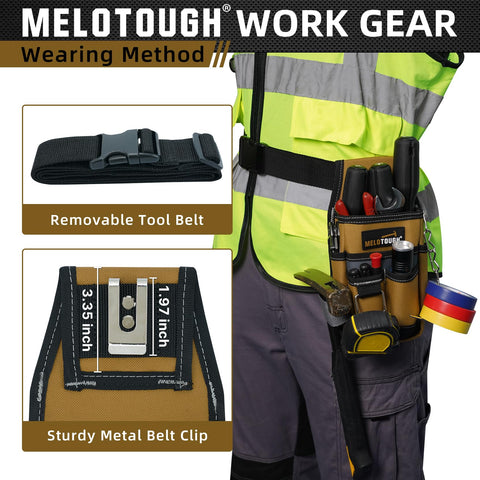 MELOTOUGH hammer loop supports frequent use of pounding tools