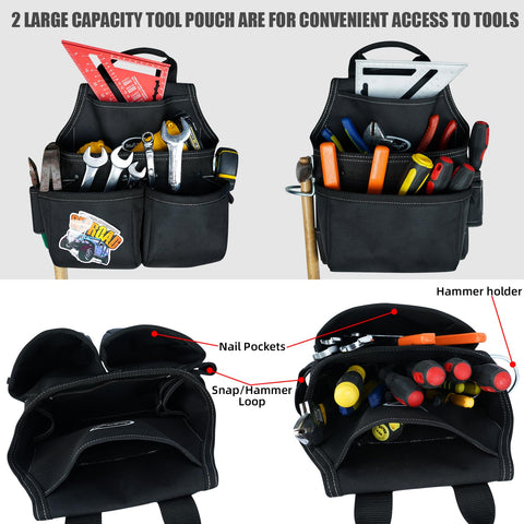 MELOTOUGH removable tool organizers illustrate modular pouches for quick tool access