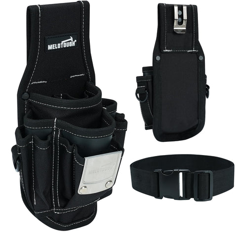 MELOTOUGH small tool pouch with belt clip keeps essential tools at hand.