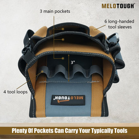 MELOTOUGH pouch showing front pocket compact storage for small tools