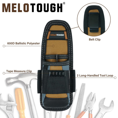 MELOTOUGH pouch front view shows durable 600D fabric