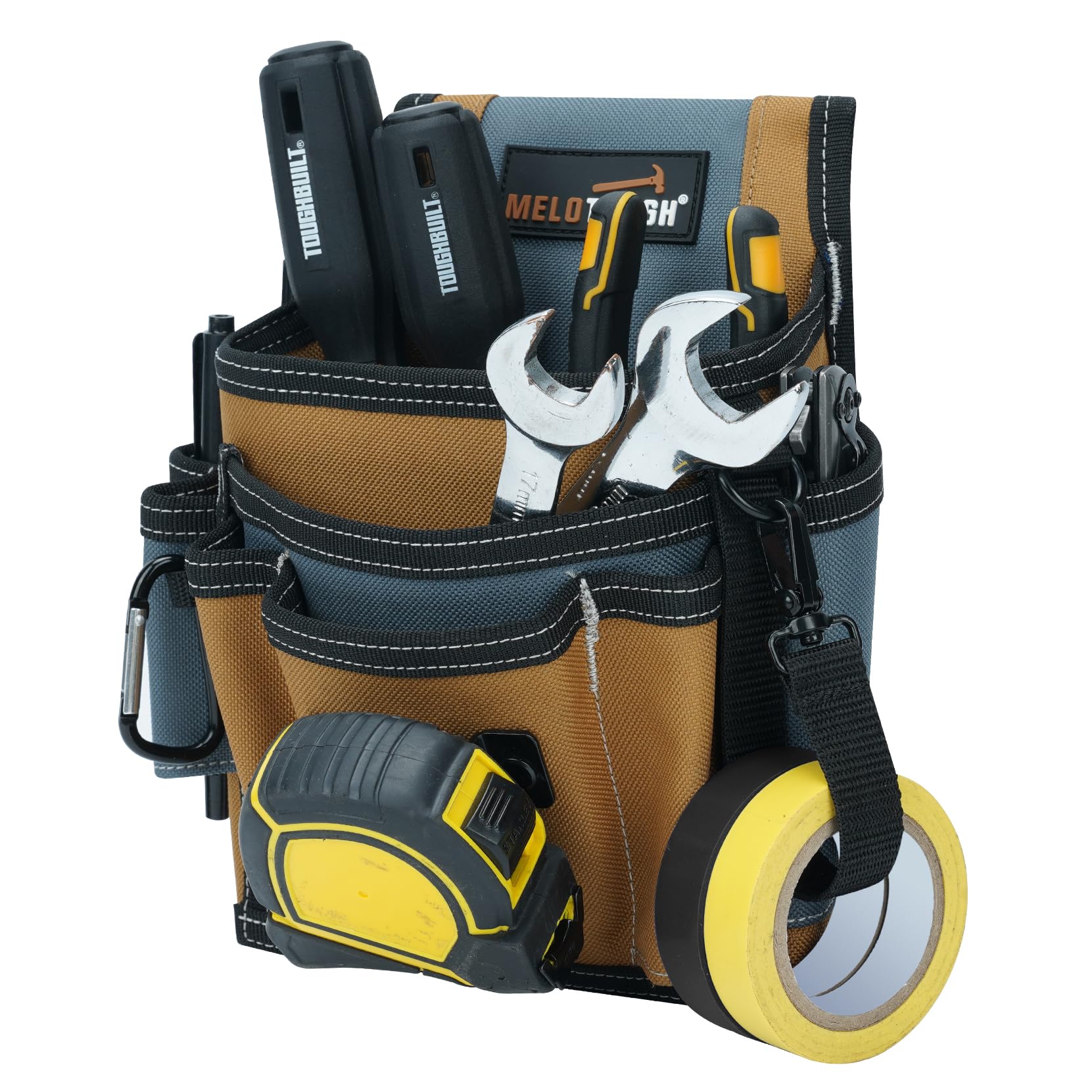 MELOTOUGH pouch in a tight workspace under a sink for practical use