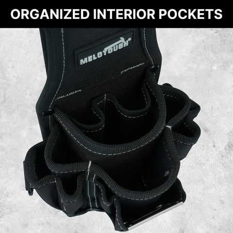 MELOTOUGH pouch with tunnel loop secures to belt for easy access.