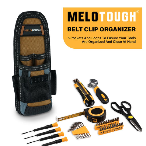 MELOTOUGH small tool pouch with tunnel loop for secure belt attachment