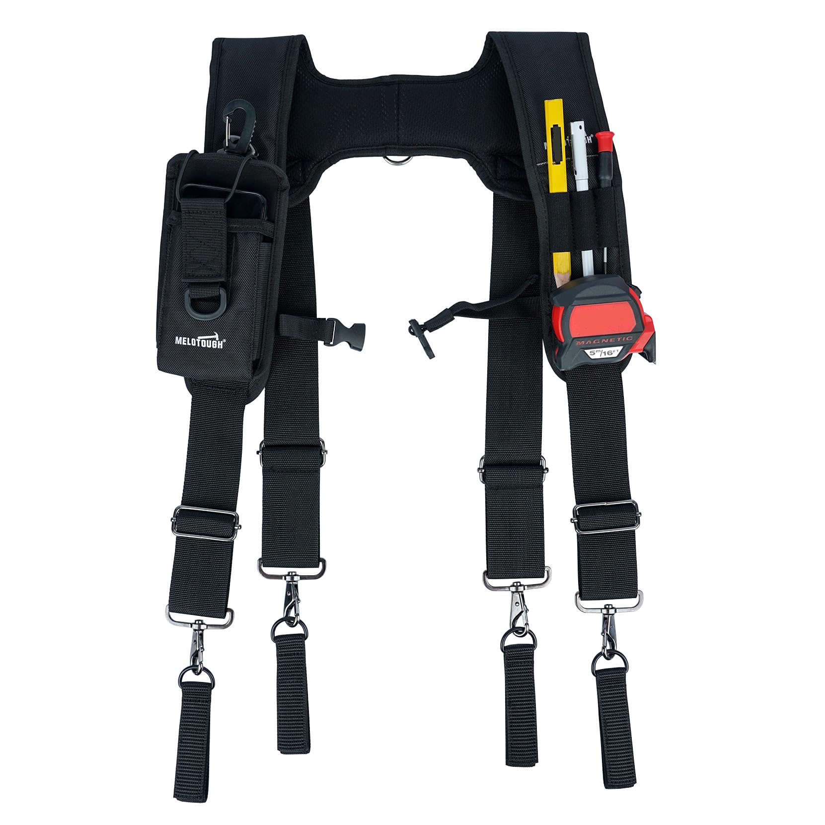 MELOTOUGH detachable phone holder keeps phone visible and accessible.