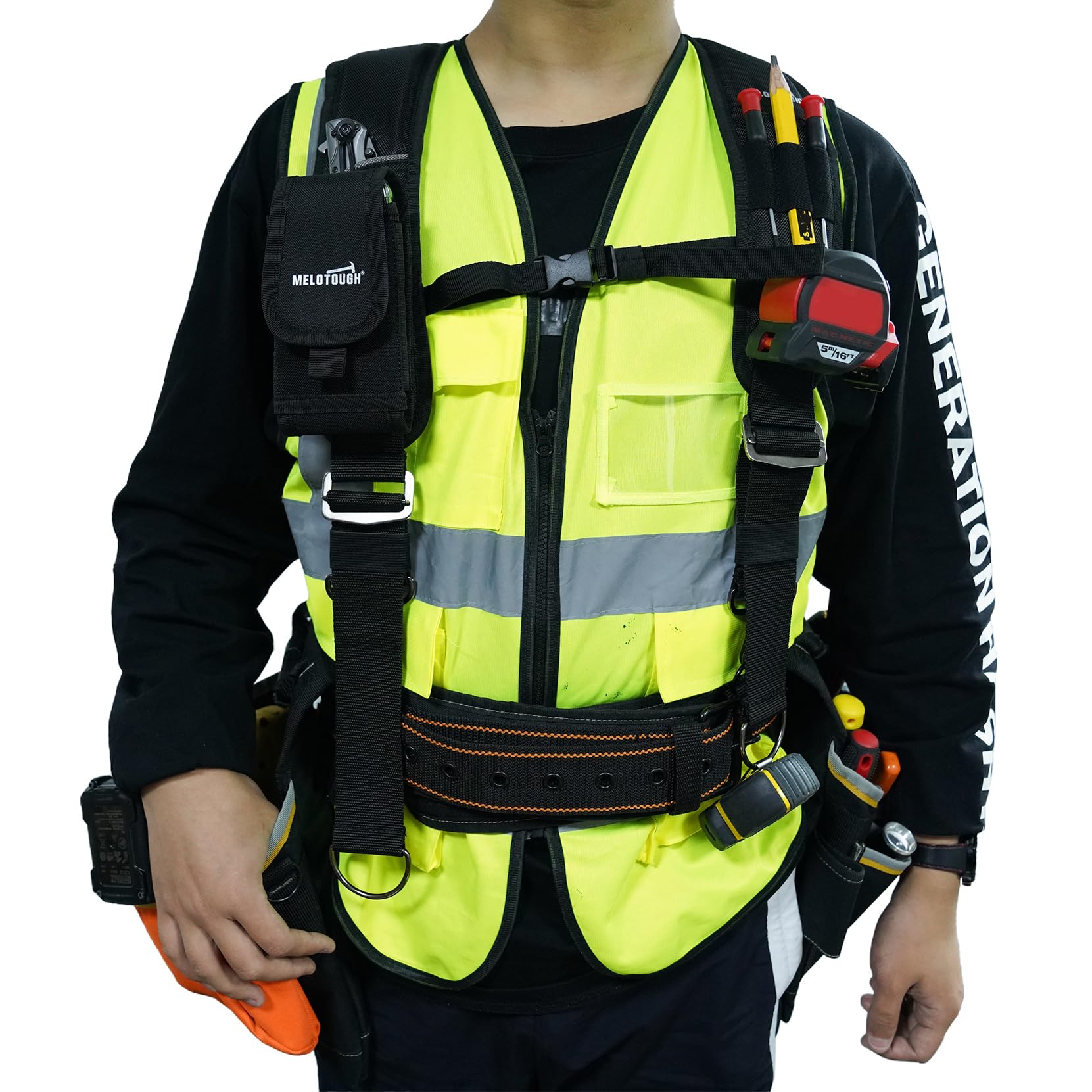 MELOTOUGH heavy-duty metal hooks resist daily wear.