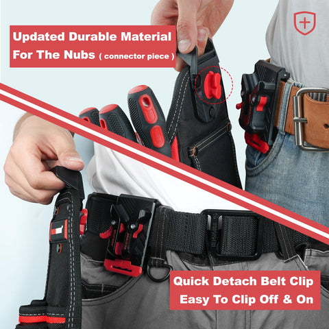 MELOTOUGH tool pouch with 16 internal pockets to organize tools.