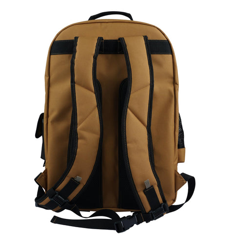 MELOTOUGH gear-ready backpack in rugged brown finish for outdoor jobs.