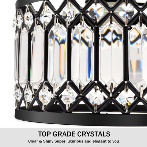 Melovom Crystal Ceiling Light dimmed glow demonstrates warm ambience.