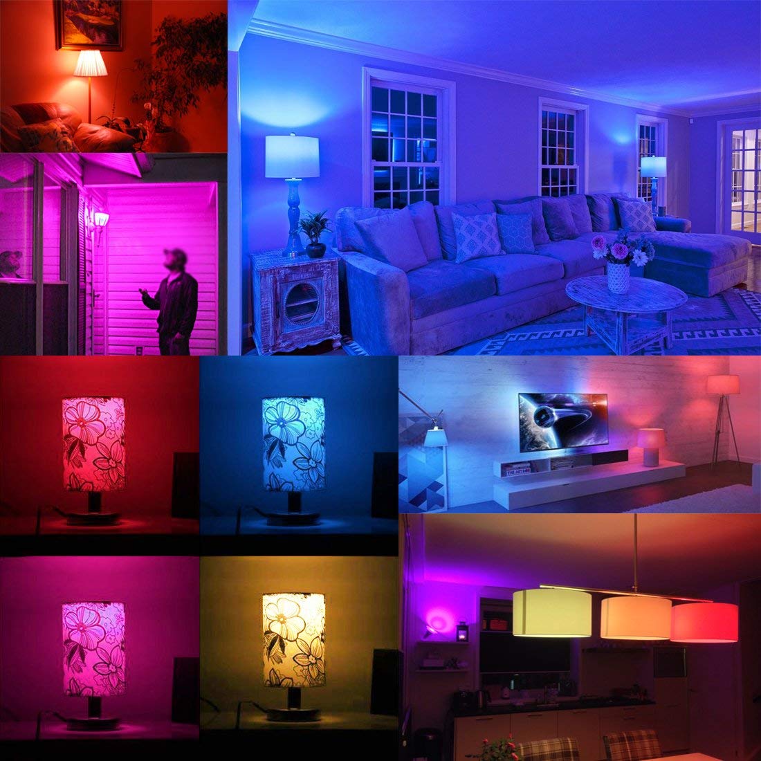 MELPO bulb displaying 12 colors for vibrant party ambience