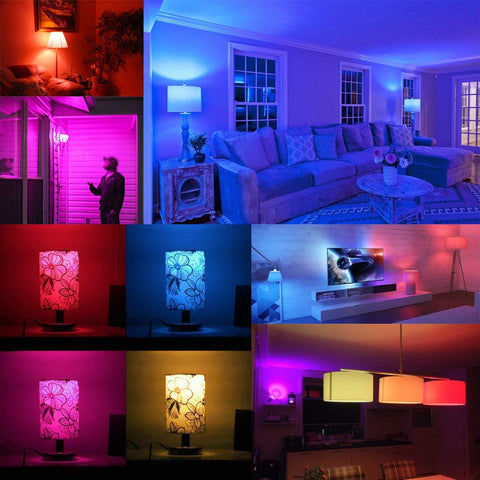 MELPO bulb displaying 12 colors for vibrant party ambience