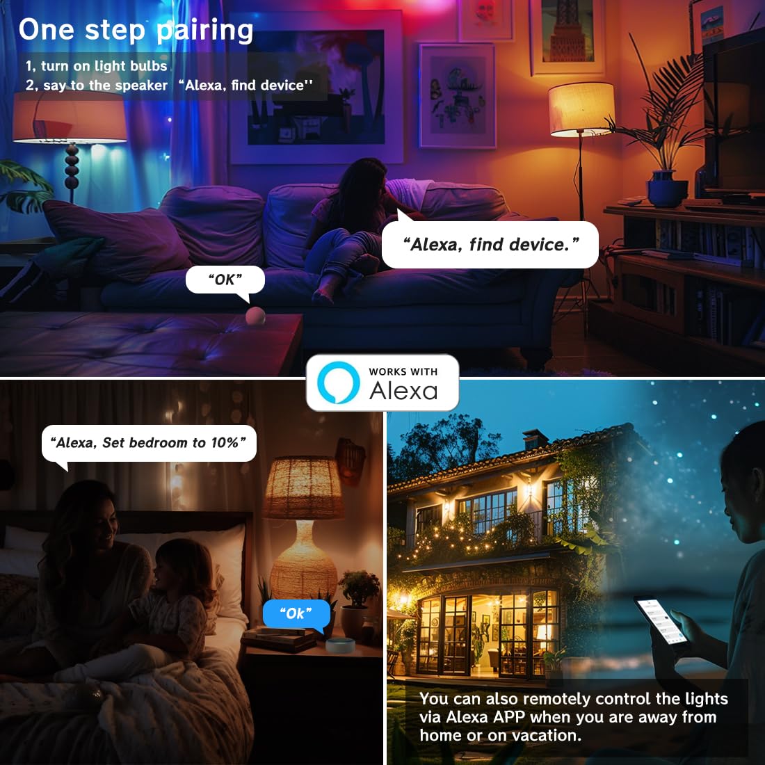 MELPO bulb supports one-step Alexa pairing via voice command