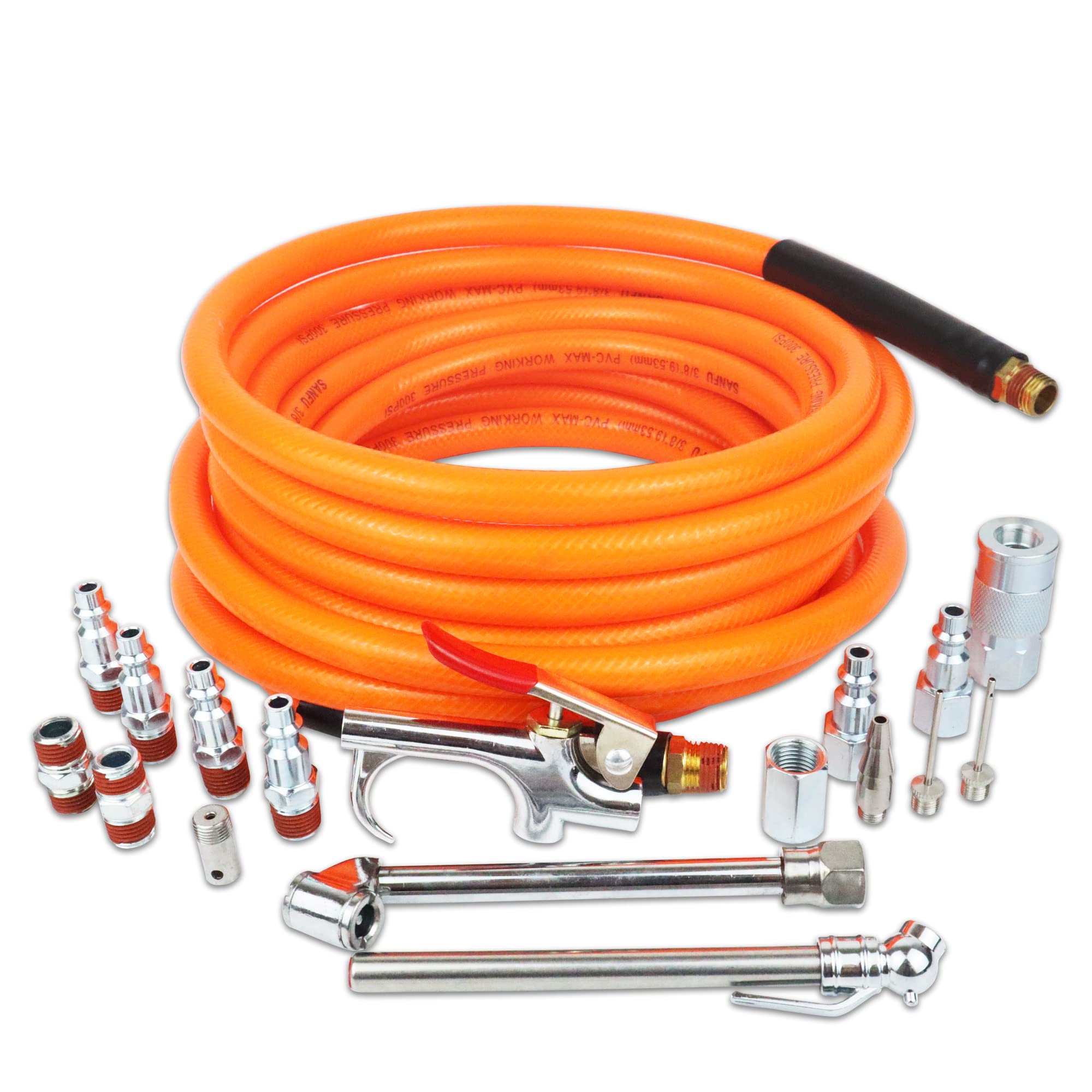 Melprisu 3-8 inch 25 ft PVC air hose for flexible, durable air delivery