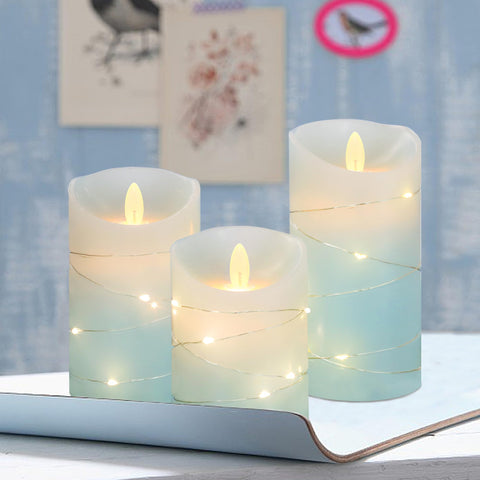 MELTONE set of 3 candles enhances dining room ambiance