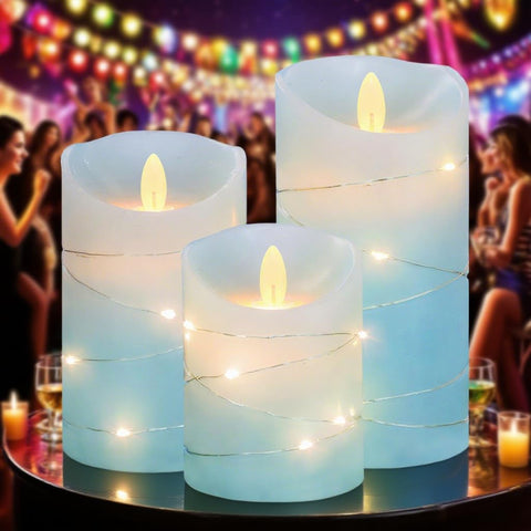 MELTONE flameless candle with flame simulation safe for kids and pets