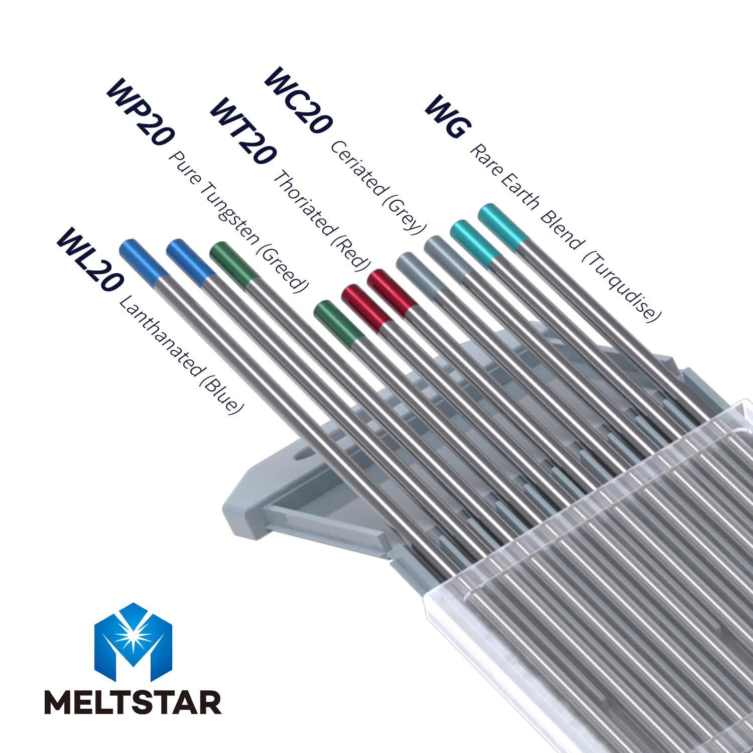 MELTSTAR cerium-tungsten electrode improves arc starts and control.