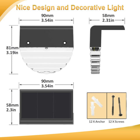 Melunar lights install easily with included screws.