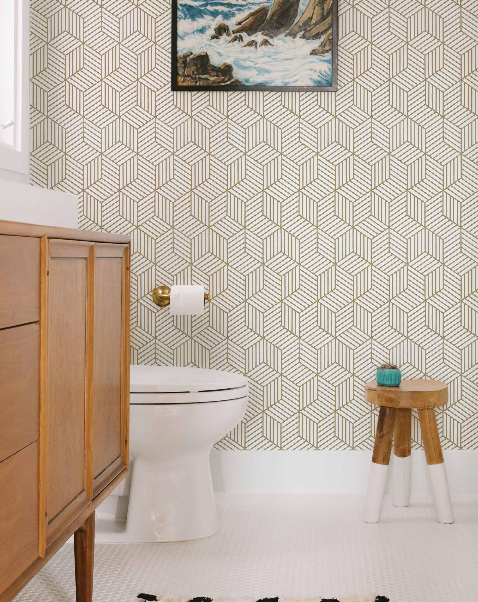 MelunMer living room wall accent in gold for contemporary interiors