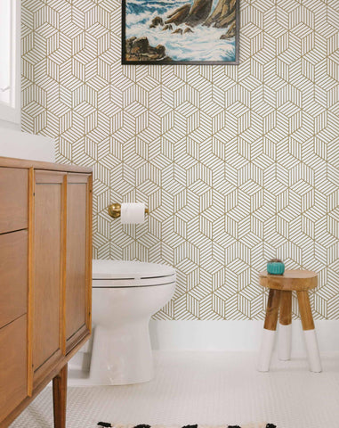 MelunMer living room wall accent in gold for contemporary interiors