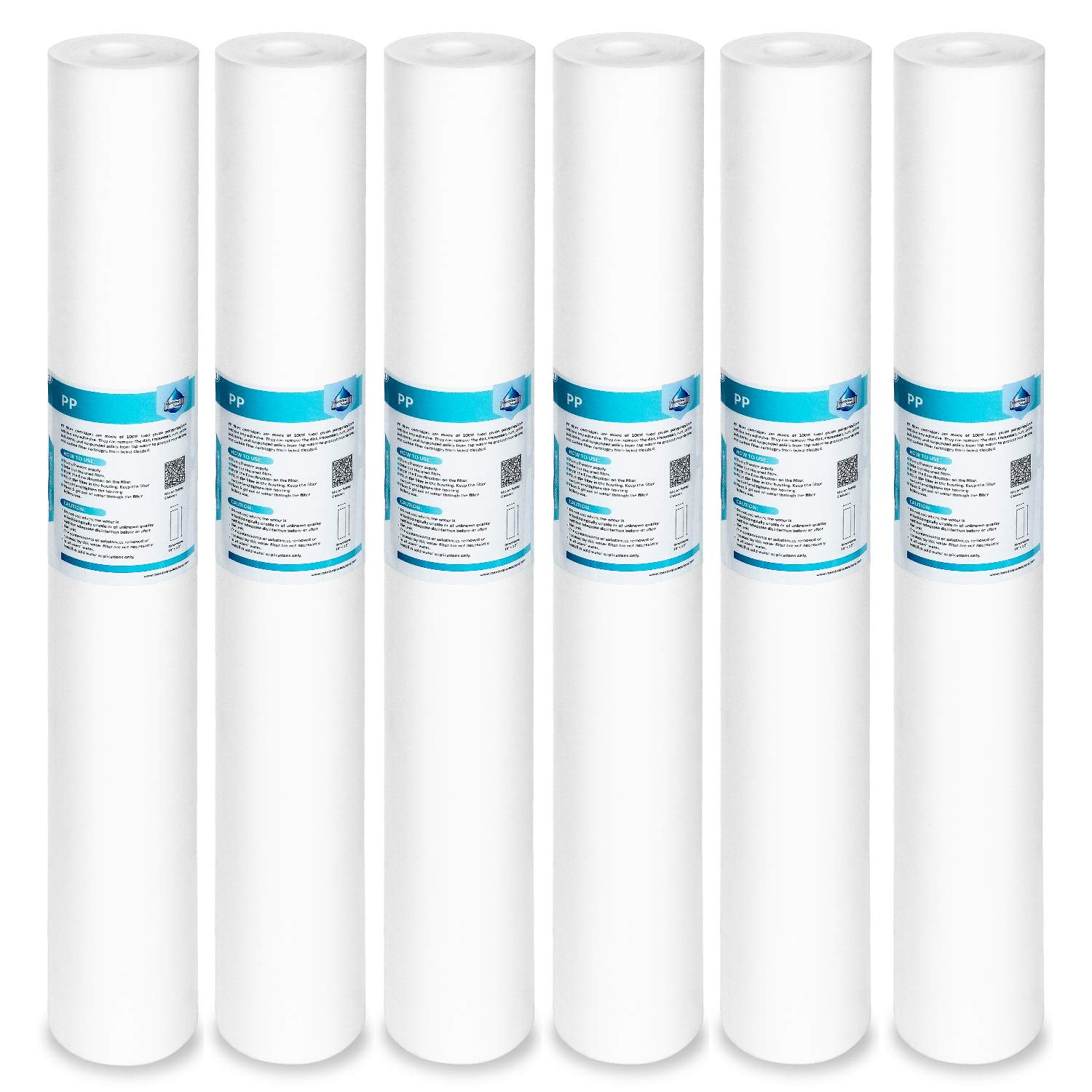 Membrane Solutions 5-micron sediment filter outside view protects home plumbing.