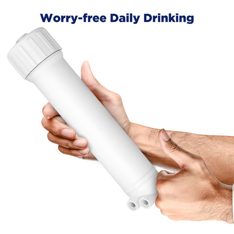 Membrane Solutions kit in home filtration setup for DIY water purification