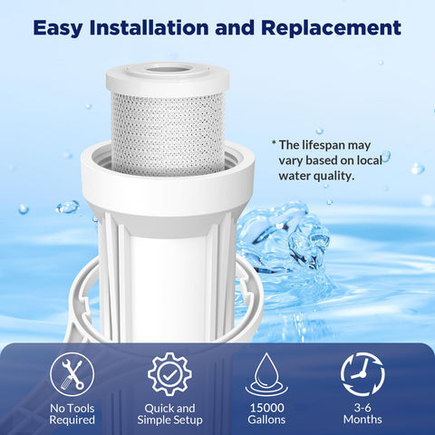 Membrane Solutions 15,000-gallon life carbon block filter supports longer replacement intervals