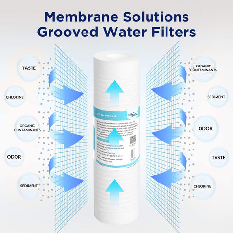 Membrane Solutions NSF-certified, 100% polypropylene material ensures durable filtration performance.