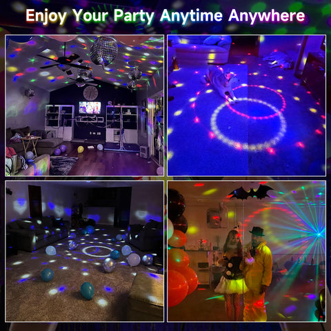 Memzuoix disco ball color modes for multicolor party effects.