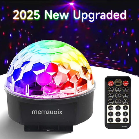 Memzuoix disco ball remote control for easy lighting mode changes.
