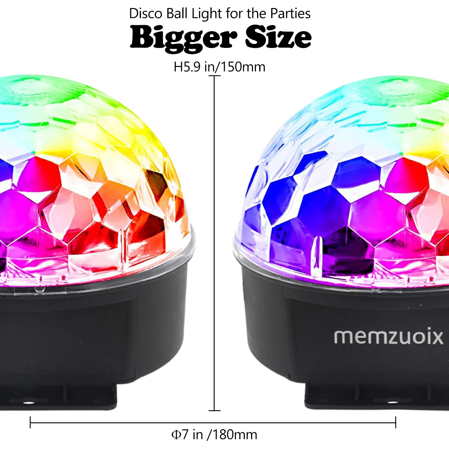 Memzuoix remote control enables quick color changes and effects.