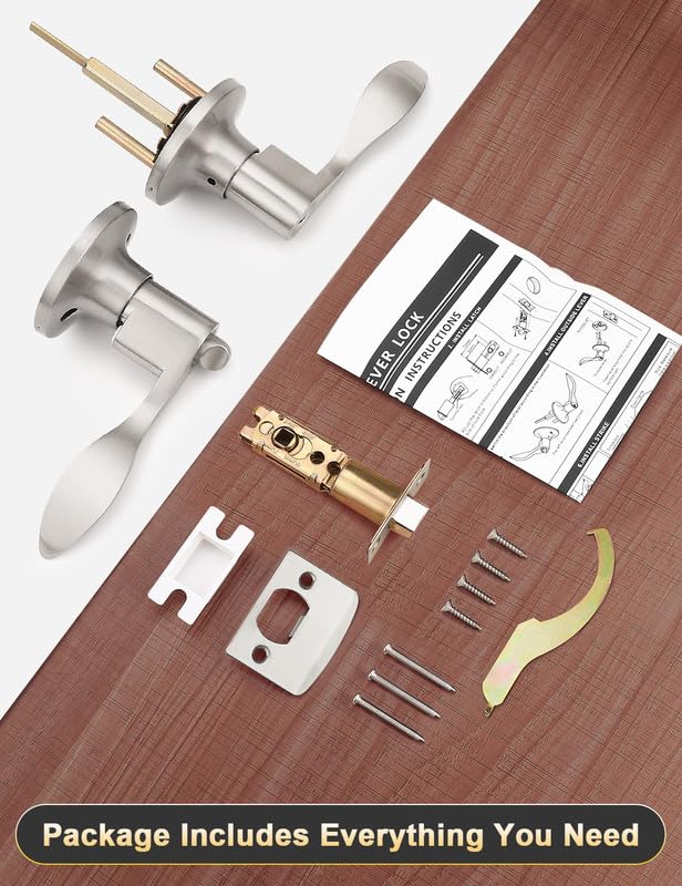 Mengico hardware kit includes mounting screws and instruction for DIY installation.