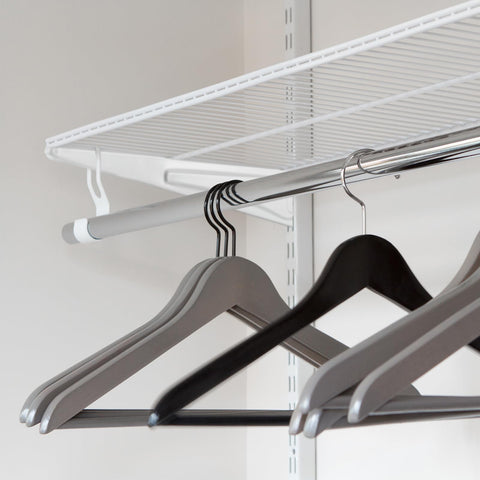 Menkxi dual-track compatibility enables easy vertical adjustments for flexible storage.