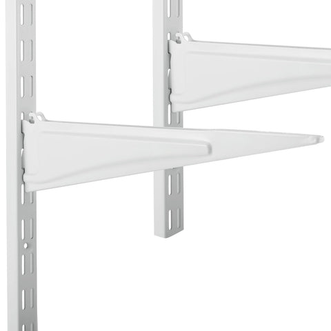 Menkxi locking shelf bracket white coating demonstrates rust resistance for long-term use.