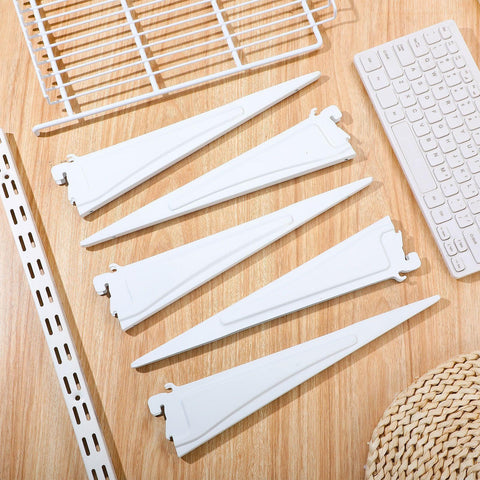Menkxi 6-pack brackets provide ready-to-use support for multiple shelves.