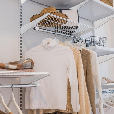 Menkxi space-saving design helps optimize small closets and shelves.