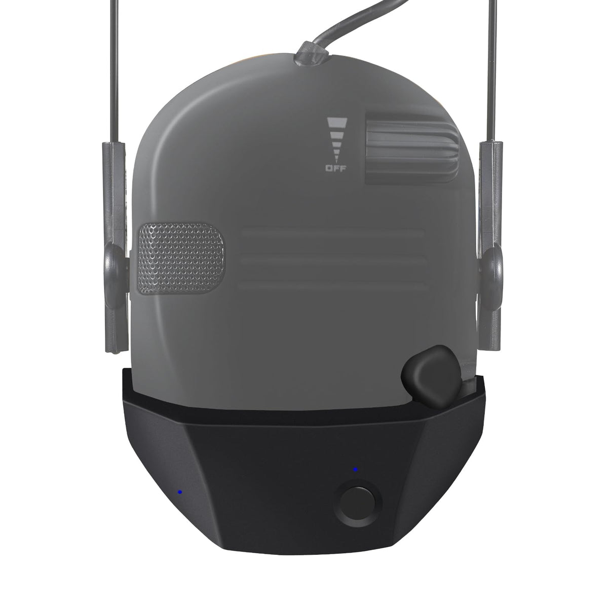 MenLiDa Bluetooth adapter for Walker's Razor earmuffs enabling wireless listening on the range