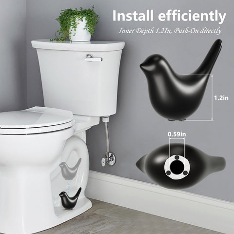MENNTY bathroom decor bird design elevates everyday look