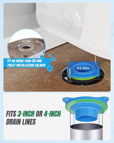 MENNTY black EVA spacer adds support for level toilet installation