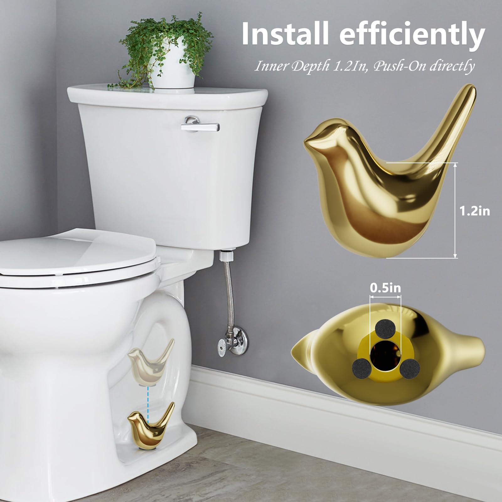 Push-on installation of MENNTY bolt covers with washers